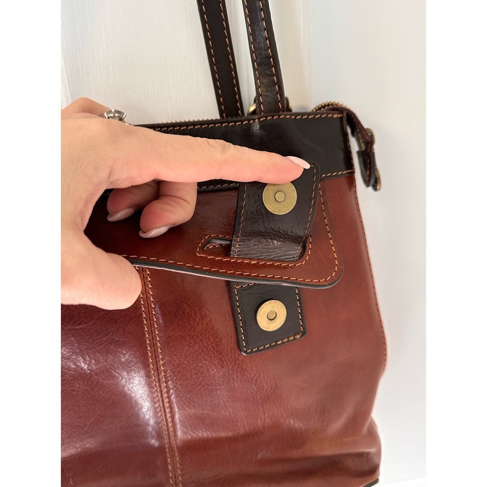 leather handbag,red leather backpack - Picture 7 of 12